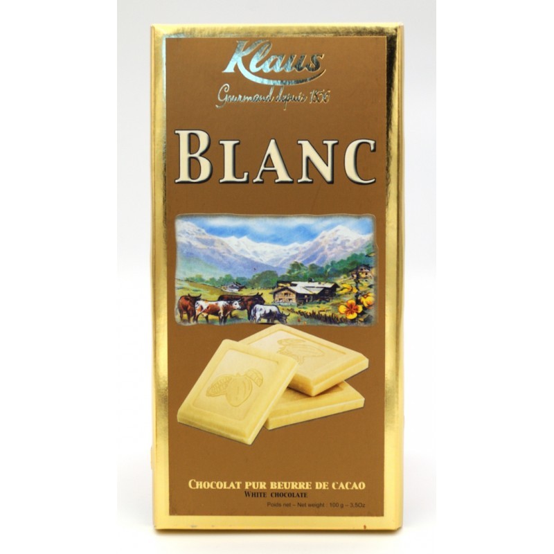 Tablette Chocolat Blanc Klaus OR