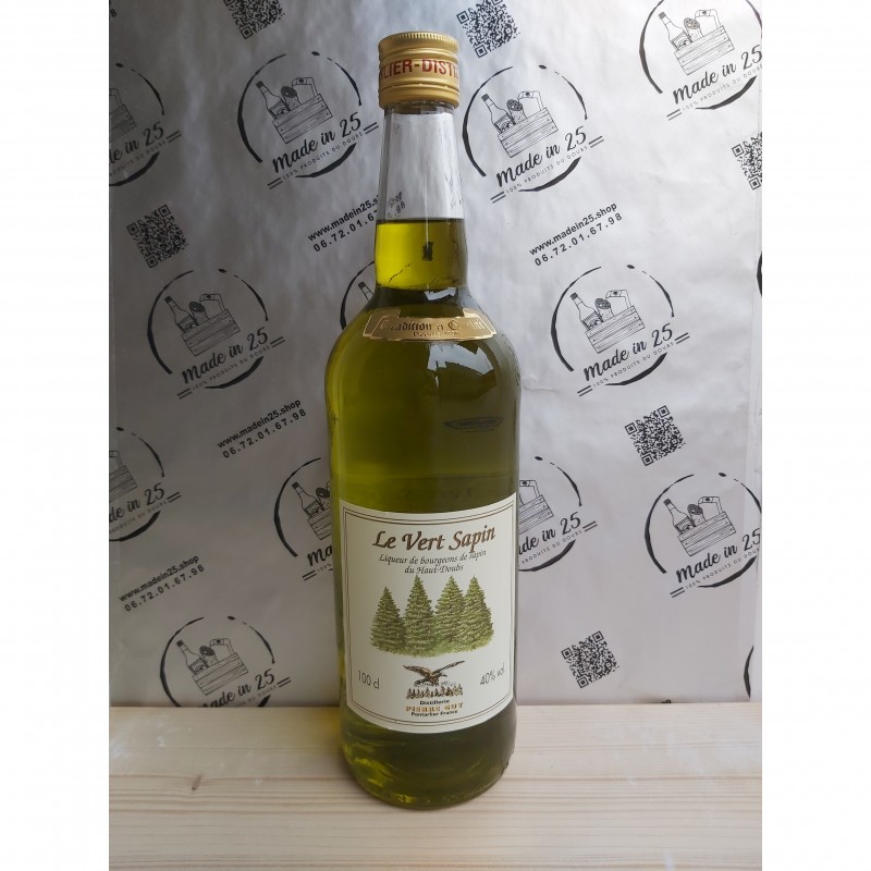 Liqueur de Sapin – Le Vert Sapin (Bouteille Satinée) – 70cl